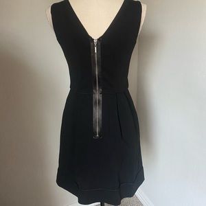 DVF black A-line dress
